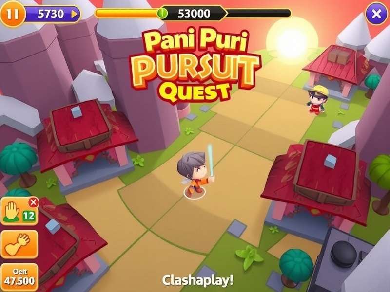 Pani Puri Pursuit Quest Game Banner